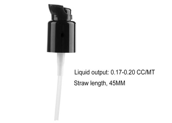 24/410 distributeur noir de jet pompe la couleur adaptée aux besoins du client avec les matériaux en plastique de pp