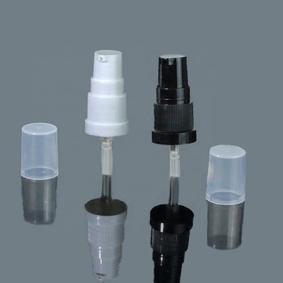 18mm 18/410 pompe en plastique de jet de lotion de noir de prix usine avec le chapeau clair