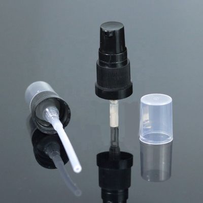 18mm 18/410 pompe en plastique de jet de lotion de noir de prix usine avec le chapeau clair