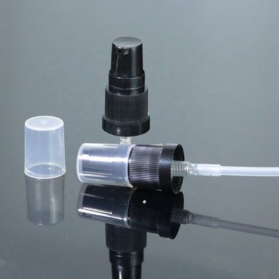 18mm 18/410 pompe en plastique de jet de lotion de noir de prix usine avec le chapeau clair