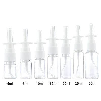 Bouteille rechargeable en plastique de pulvérisation nasale de la brume 30ml