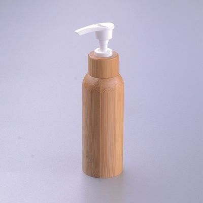 Bouteilles cosmétiques en bambou 120ml en plastique intérieur de lotion de conteneurs de pompe vide de lotion
