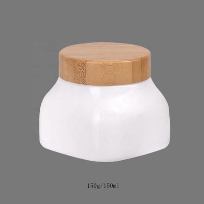 cosmétique de pot de soin de visage de crème de bambou d'OPAL Glass Serum Bottles With de la place 150g