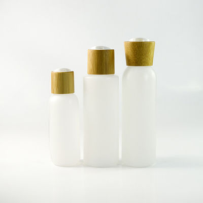 conteneurs 18/410 30ml de empaquetage cosmétiques avec le chapeau en bambou de compte-gouttes de sérum