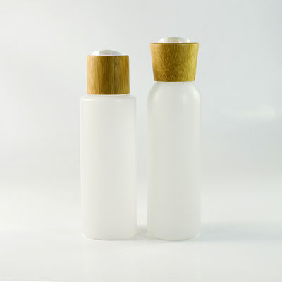 conteneurs 18/410 30ml de empaquetage cosmétiques avec le chapeau en bambou de compte-gouttes de sérum