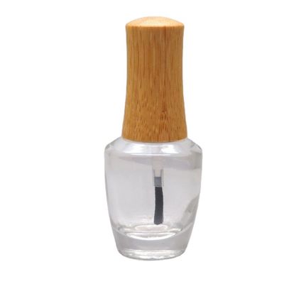 Le chapeau en bambou de bouteille de vernis à ongles d'ISO2000 13mm 15mm composent la bouteille en verre cosmétique