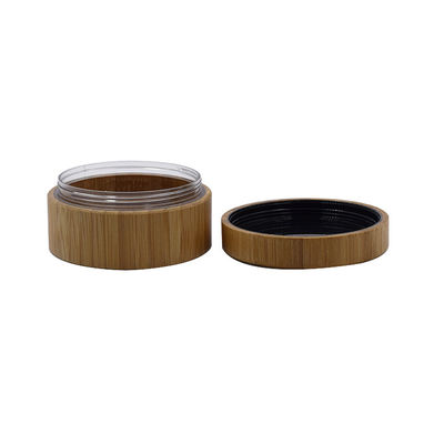 l'emballage 250g cosmétique en bambou cogne les pots lâches de poudre avec des conteneurs de souffle de tamis