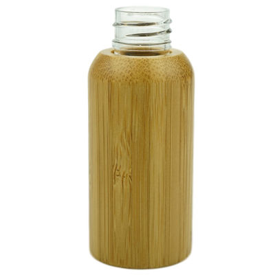 Bouteilles cosmétiques en bambou 120ml en plastique intérieur de lotion de conteneurs de pompe vide de lotion