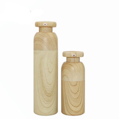 Bouteille privée d'air en bambou 15ml 30ml 40ml 50ml de bouteille cosmétique en plastique de pompe de produit nouveau