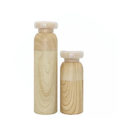 Bouteille privée d'air en bambou 15ml 30ml 40ml 50ml de bouteille cosmétique en plastique de pompe de produit nouveau