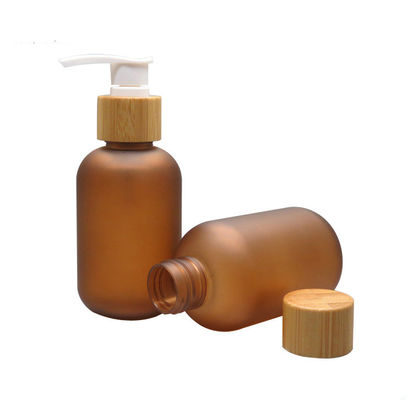250ml a givré la bouteille d'ANIMAL FAMILIER d'Amber Cosmetic avec la pompe en bambou
