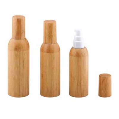 50ml a givré la bouteille en verre avec le diamètre cosmétique 37mm* H95mmn de conteneur de chapeau en bambou