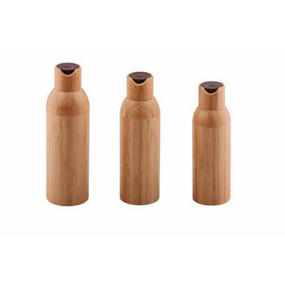 50ml a givré la bouteille en verre avec le diamètre cosmétique 37mm* H95mmn de conteneur de chapeau en bambou