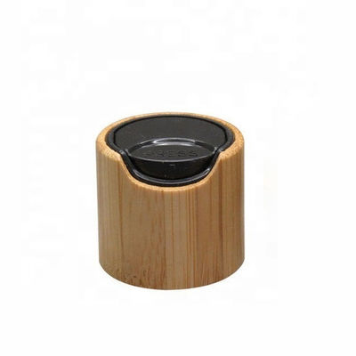 Les couvercles supérieurs de chapeaux de disque de disque en bambou supérieur en bambou de Consmetic couvre pour les bouteilles cosmétiques