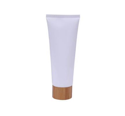 Pompe en bambou noire blanche de lotion d'ANIMAL FAMILIER de soins de la peau de shampooing de bouteille de pompe en plastique de lotion