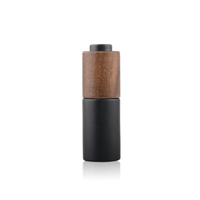 Nouveau chapeau en bambou en bois développé autour de Violet Glass Bottle foncée avec la pompe de lotion