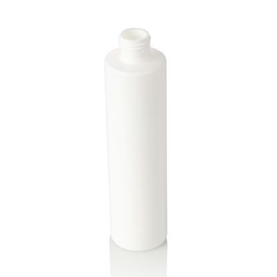 bouteille vide de l'animal familier 300ml de lotion d'utilisation cosmétique en plastique blanche de crème avec le chapeau en bambou