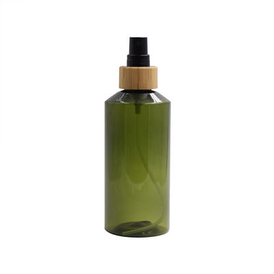 conteneur en bambou vert olive organique de jet de pièce de corps de pulvérisateur de bouteille en plastique d'animal familier