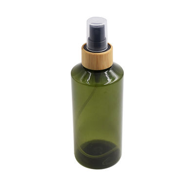 conteneur en bambou vert olive organique de jet de pièce de corps de pulvérisateur de bouteille en plastique d'animal familier