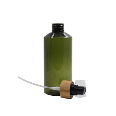 conteneur en bambou vert olive organique de jet de pièce de corps de pulvérisateur de bouteille en plastique d'animal familier