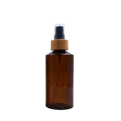 bouteille ambre biodégradable de jet de brume de l'eau du conditionnement en plastique 200ml avec le bambou