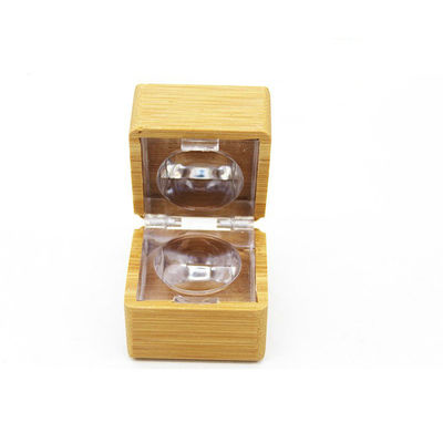 le maquillage en bambou du cas 5g cosmétique a pressé le fard à paupières de poudre avec le miroir Squre