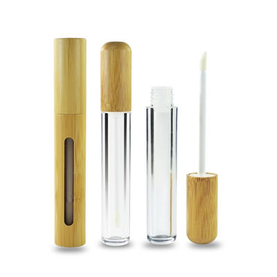 Tube en bambou écologique vide de rouge à lèvres de lustre de la lèvre 6ml pour le conteneur cosmétique