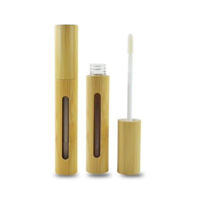 Tube en bambou écologique vide de rouge à lèvres de lustre de la lèvre 6ml pour le conteneur cosmétique