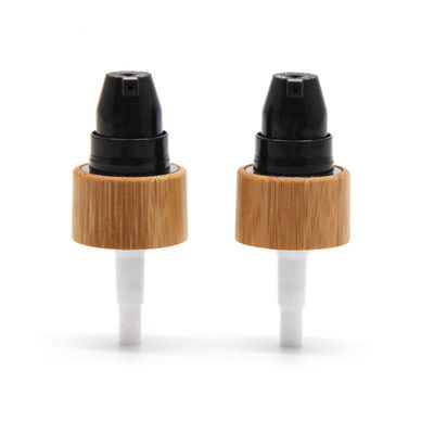 Couvercle en bambou de tête cosmétique de haute qualité de pulvérisateur pour des pots de bouteilles en verre