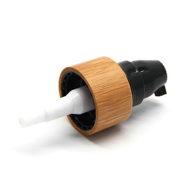 Couvercle en bambou de tête cosmétique de haute qualité de pulvérisateur pour des pots de bouteilles en verre