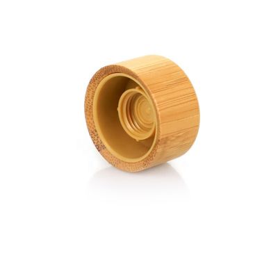 Chapeau en bambou cosmétique fait sur commande de vente chaud de couvercle en bambou du couvercle à visser ISO2000 pour le tube