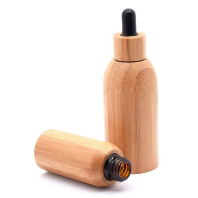 22/400 bouteille en verre d'huile essentielle avec la bouteille liquide de bouteille en bambou de teinture