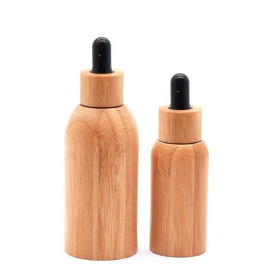 22/400 bouteille en verre d'huile essentielle avec la bouteille liquide de bouteille en bambou de teinture