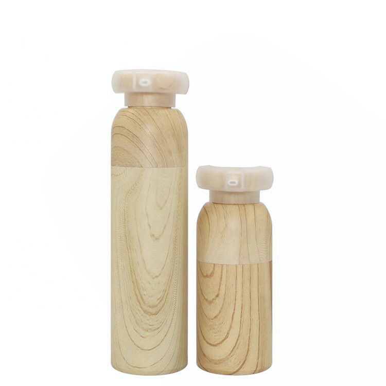 Bouteille privée d'air en bambou 15ml 30ml 40ml 50ml de bouteille cosmétique en plastique de pompe de produit nouveau